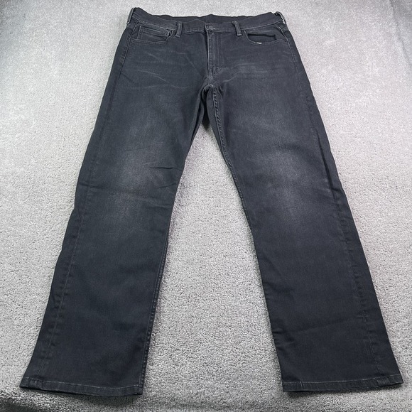 Levi's Other - Levis 569 Jeans Mens 36x34 Grey Black Loose Straight Fit Baggy Stretch Denim